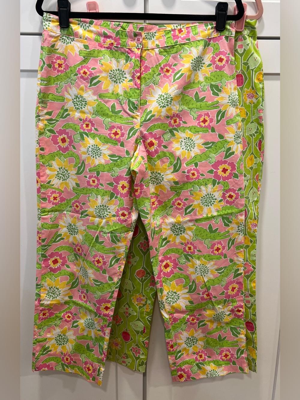 LILLY PULITZER SET OF TWO PRINTED PANTS, SIZE 10. - Picture 2 of 12